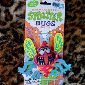 Cat Toy Splatter Bugs w organic catnip.. ea. New!